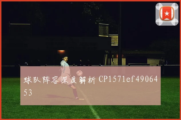 球队阵容深度解析 CP1571ef4906453